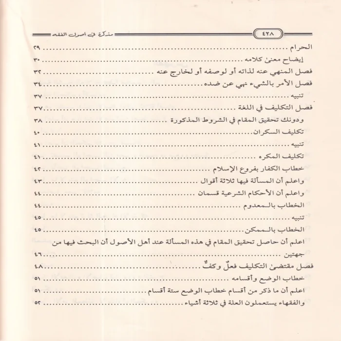 مذكرة اصول الفقه علي روضة الناظر