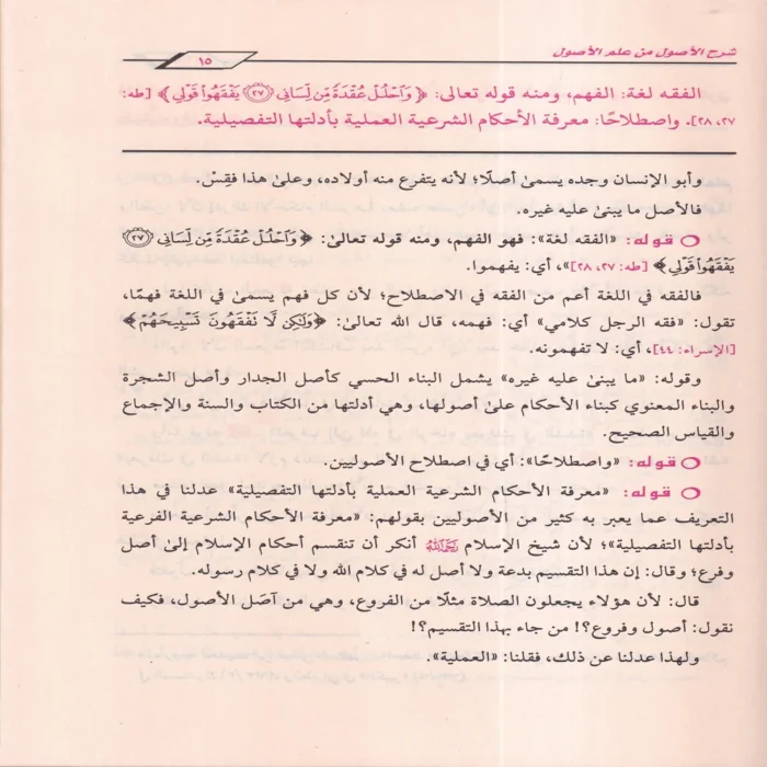 شرح الاصول من علم الاصول