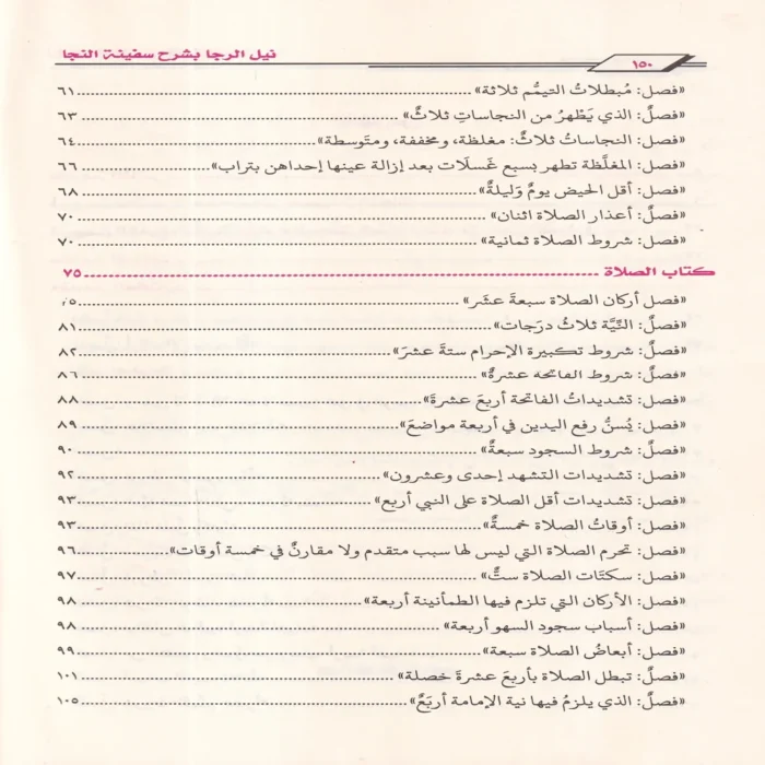 نيل الرجا بشرح سفينة النجا