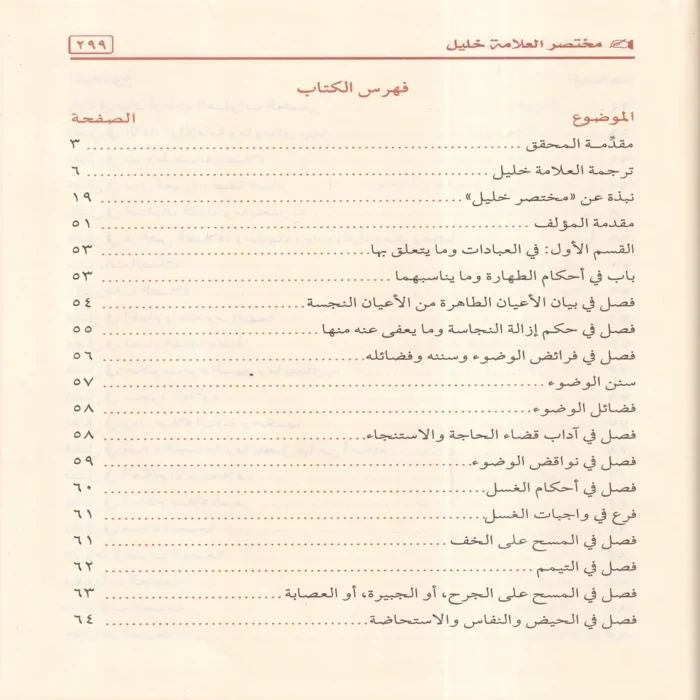 مختصر خليل في فقه إمام دار الهجرة
