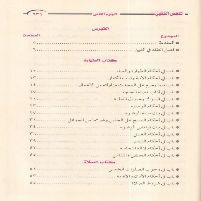 الملخص الفقهي