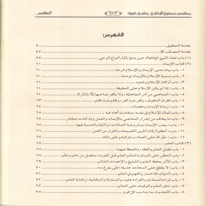 مختصر صحيح البخاري