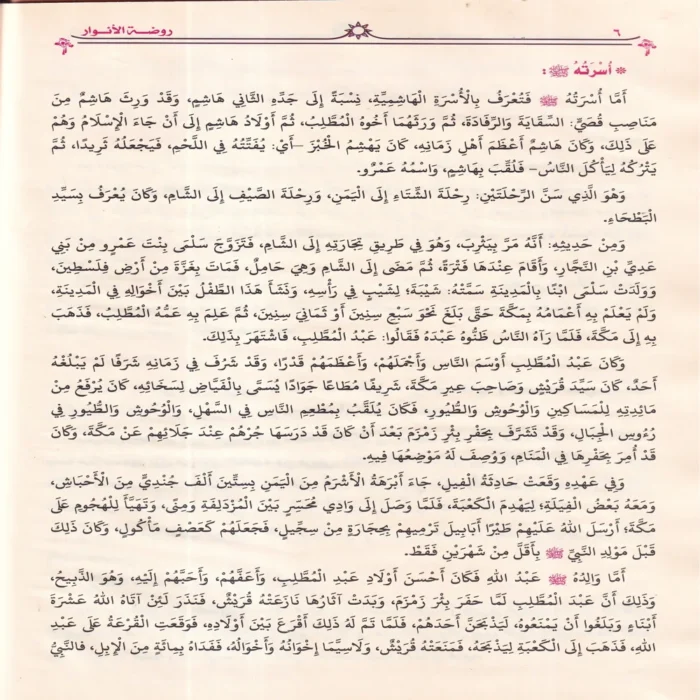 روضة الأنوار في سيرة النبي المختار ﷺ