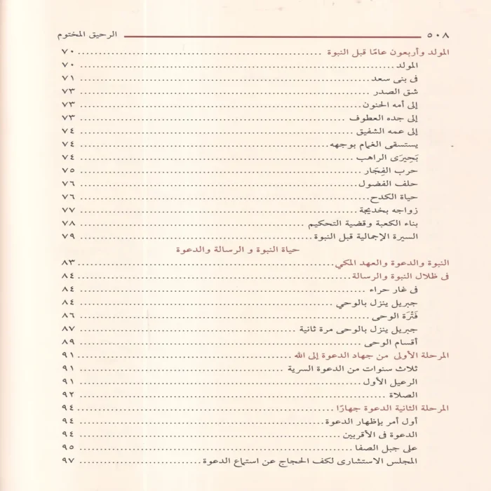 الرحيق المختوم بحث في السيرة النبوية علي صاحبها أفضل الصلاة والسلام