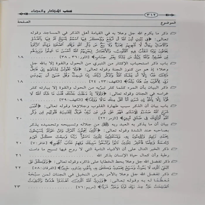 كتاب الذكر والدعاء