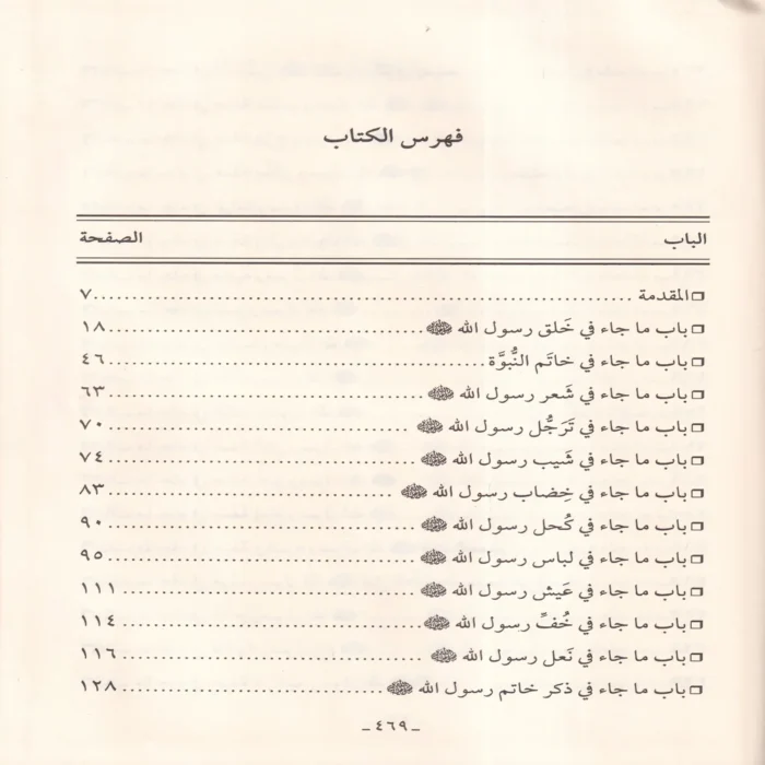 شرح شمائل النبي ﷺ صلي الله عليه وسلم للامام الترمذي