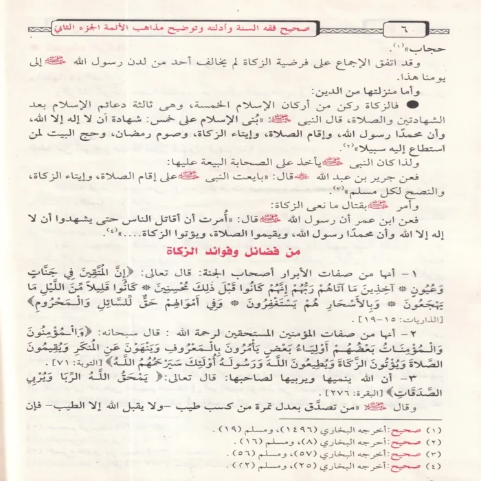 صحيح فقه السنة وأدلته وتوضيح مذاهب الأئمة