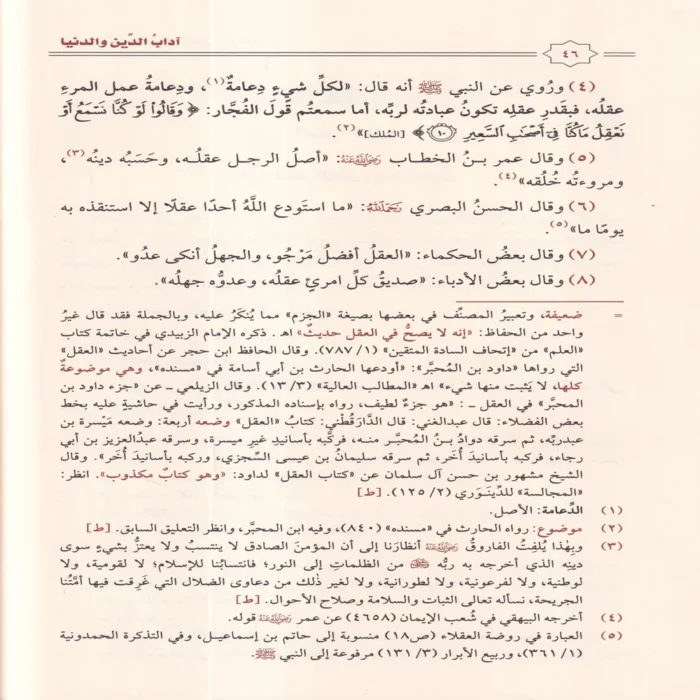 أداب الدين و الدنيا