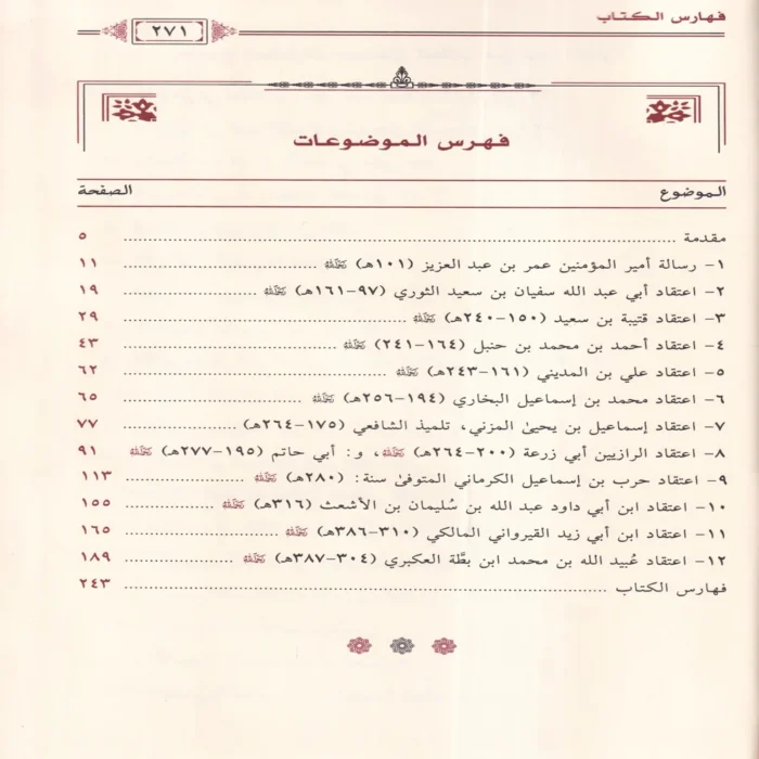 المختار من جامع عقائد اهل السنة والاثار