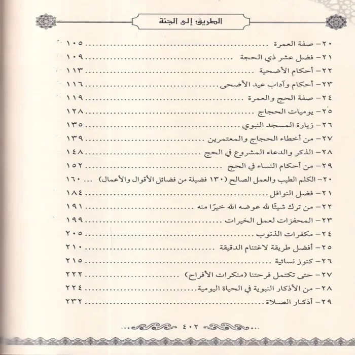 الطريق الي الجنة (عقيدة - فقه - اداب - احكام - نصائح - فوائد)