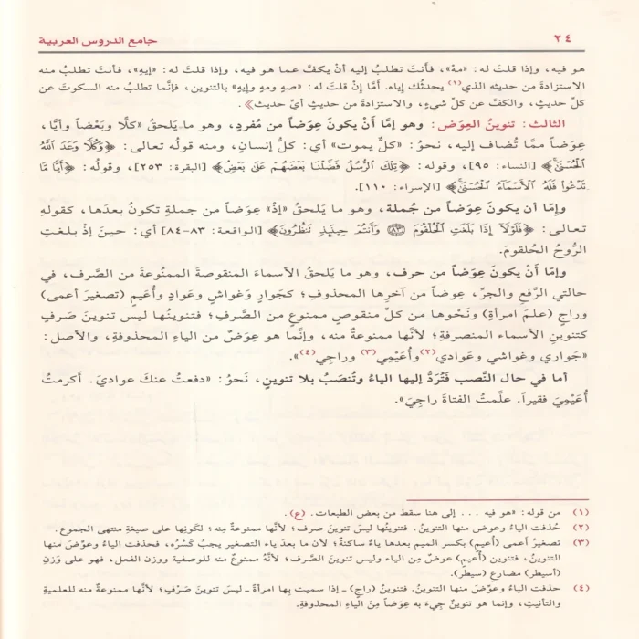 جامع الدروس العربية مذيلا ببحثي البلاغة والعروض