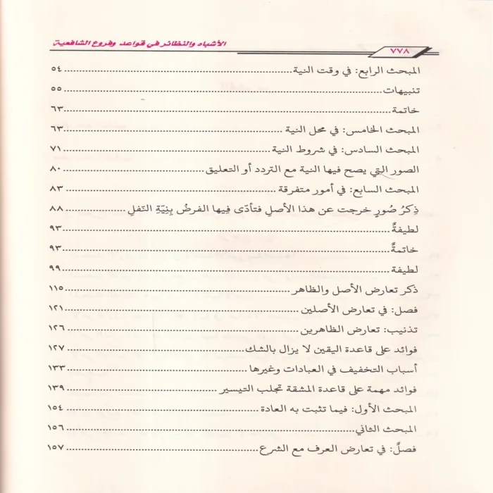 الأشباه والنظائر في قواعد وفروع الفقة الشافعي