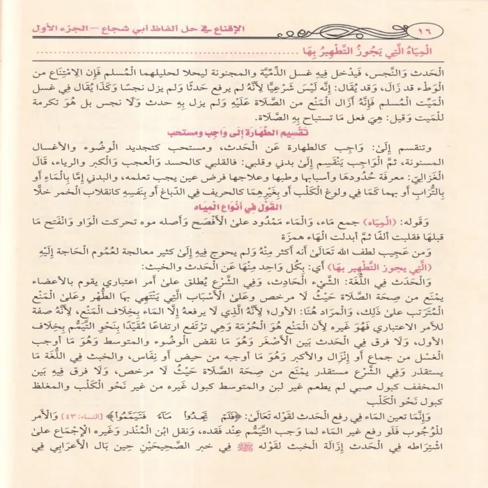 الإقناع في حل ألفاظ ابي شجاع