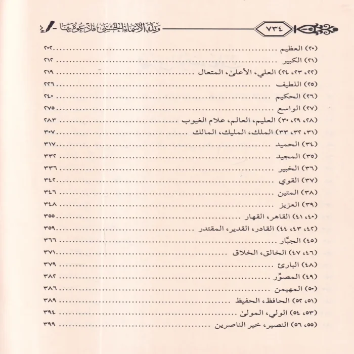 ولله الأسماء الحسنى فادعوه بها