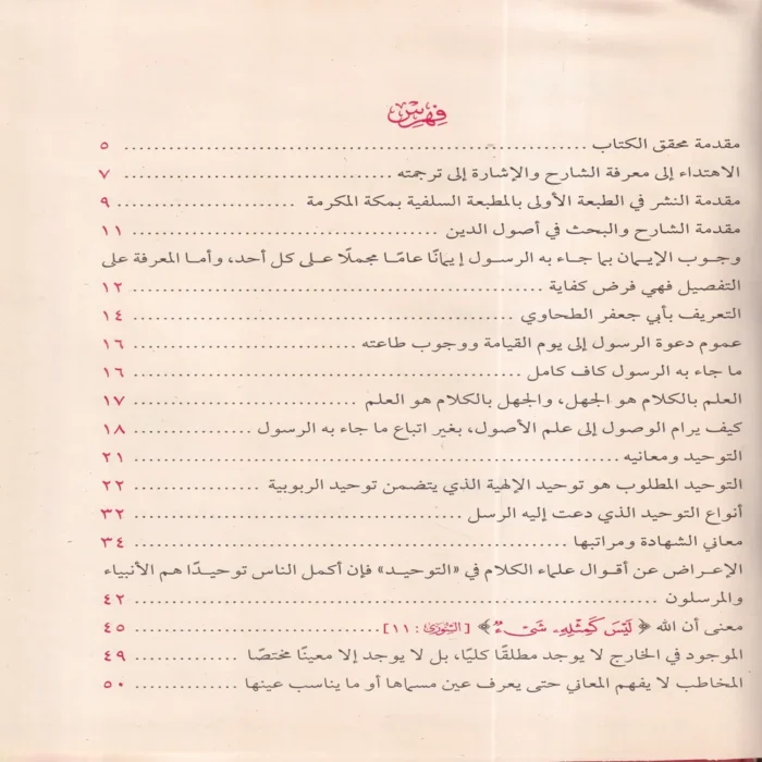 شرح العقيدة الطحاوية