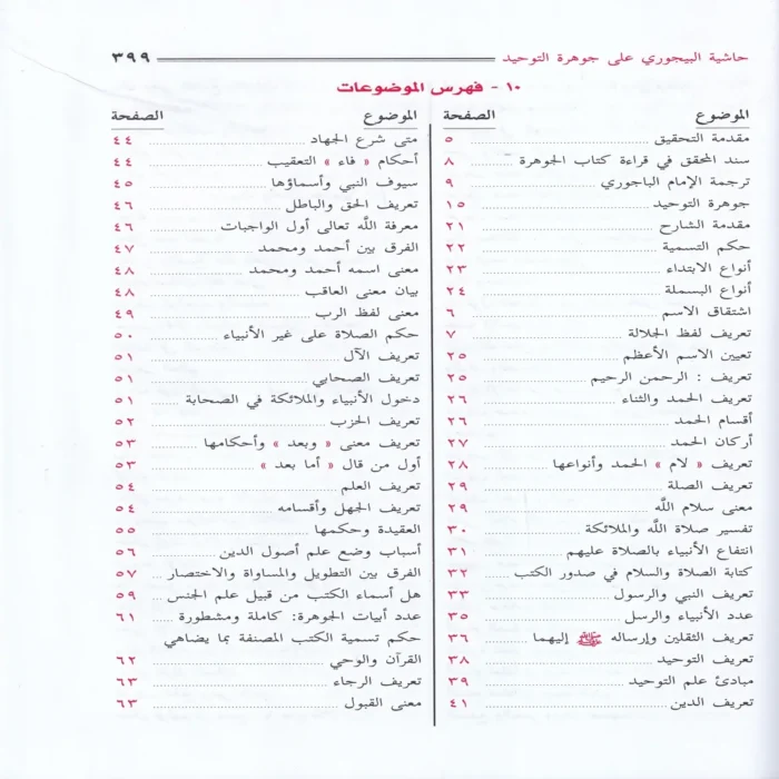 حاشية الإمام البيجوري على جوهرة التوحيد المسمي تحفة المريد