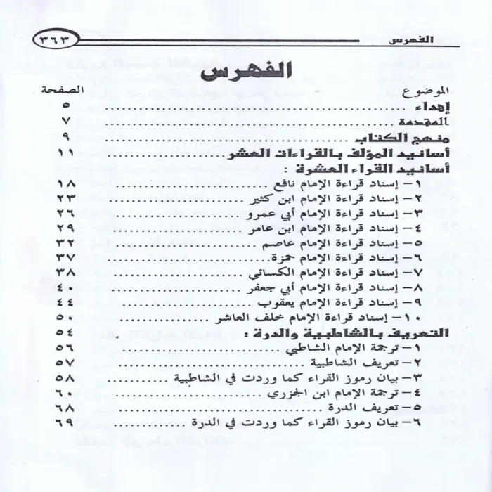 الميسر في جمع القراءات العشر من طريقي الشاطبية والدرة 9/1