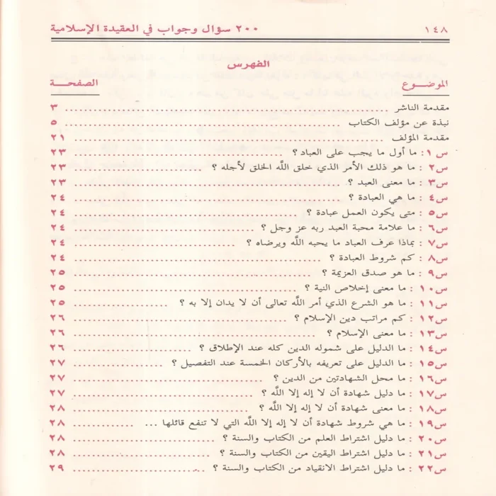 200 سؤال وجواب في العقيدة الإسلامية