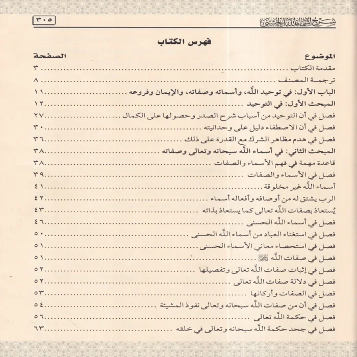 شرح أسماء الله الحسنى