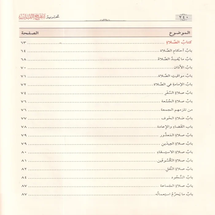 تحرير تنقيح اللباب